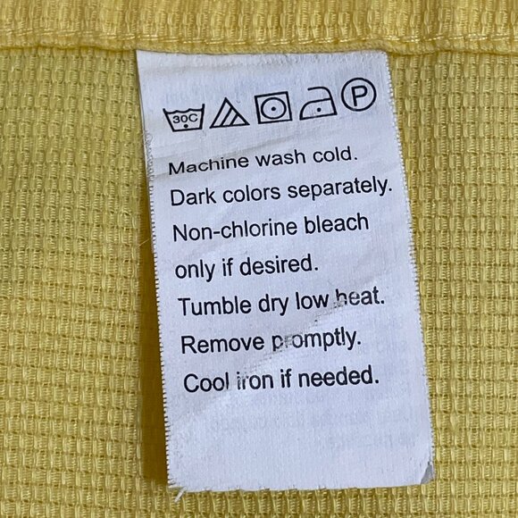 CHAPS / Ralph Lauren "Easy Care" Men's Large Short Sleeve, Yellow - Picture 4 of 5